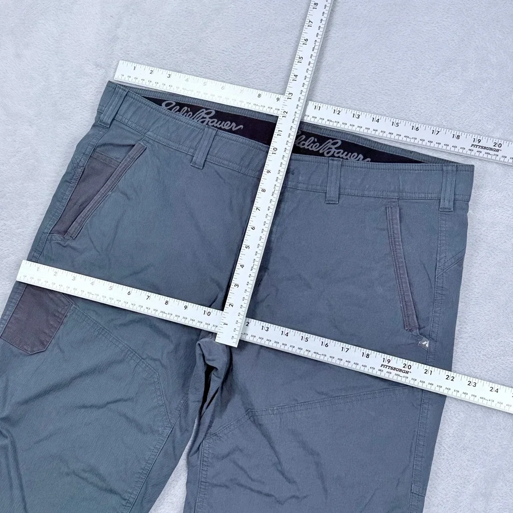 Eddie Bauer First Ascent Guide Day Off Pants Men 38x30 Slate Blue Hiking Stretch
